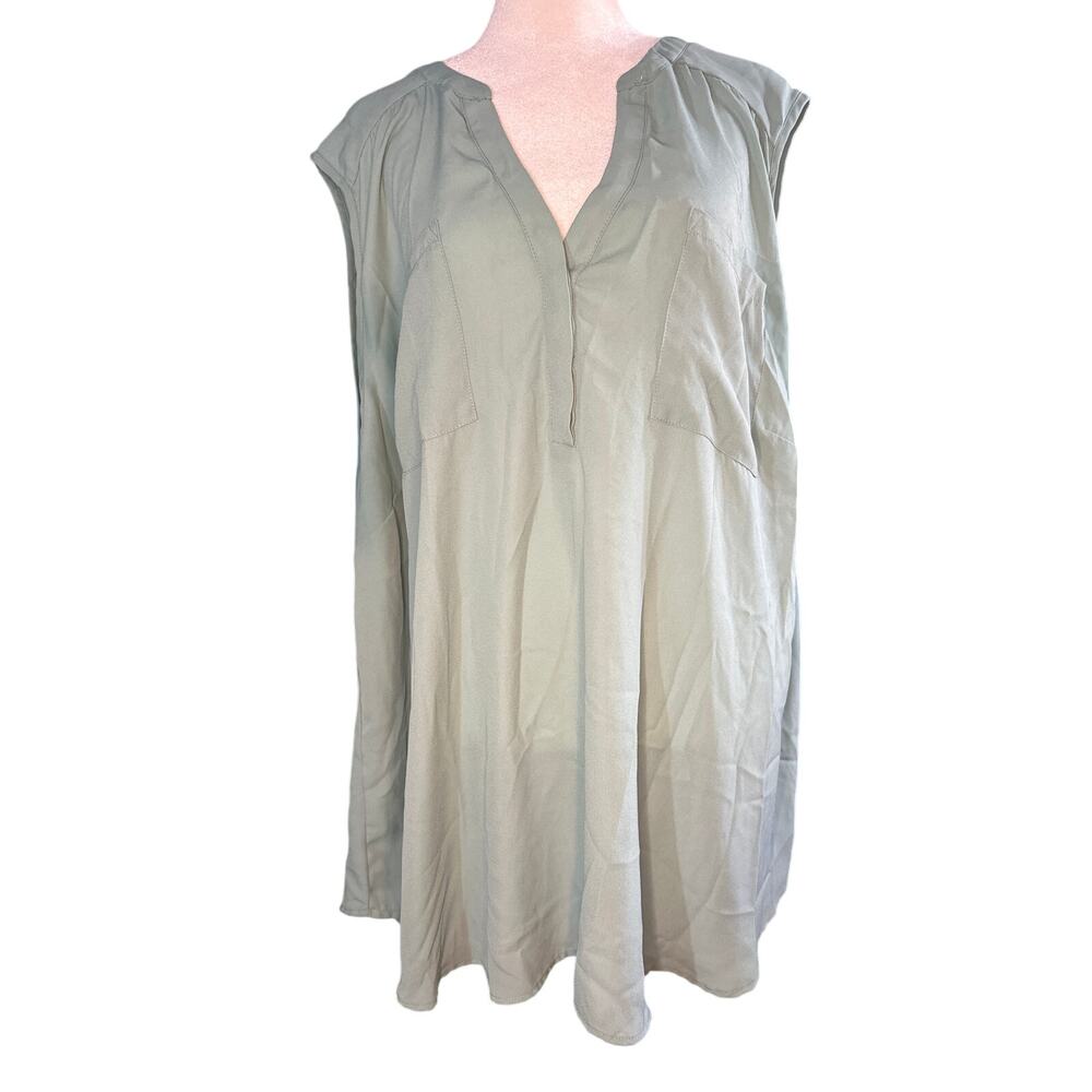 Torrid Blouse Teal Green Plus Size 4 Women’s Top Boho Flowy Tunic‎ Casual Chic
